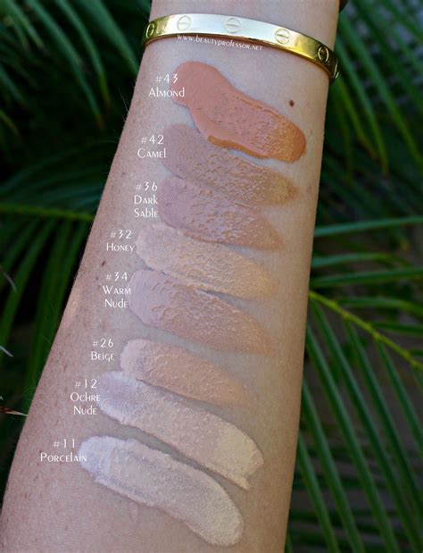 burberry glow foundation swatches